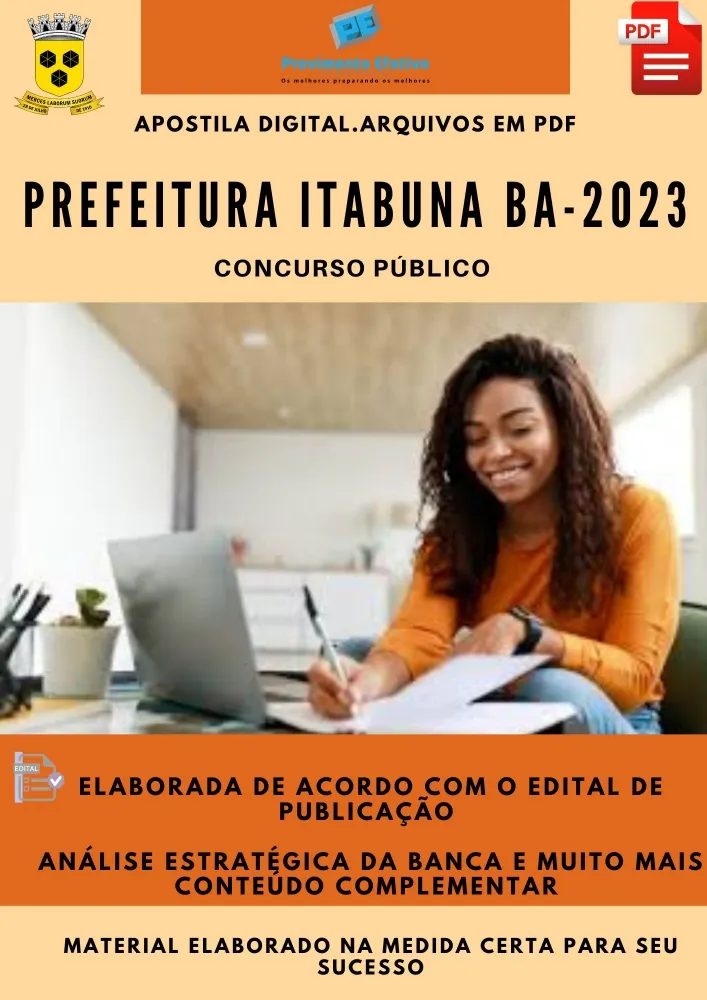 Apostila Prefeitura Itabuna BA Analista Administrativo  2023