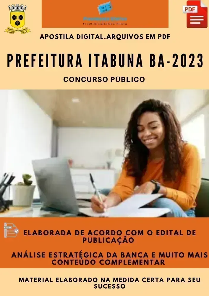 Apostila Prefeitura Itabuna BA Médico Veterinário 2023 Imagem