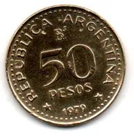 Argentina - 1979 - 50 Pesos - Comemorativa - Centenário da Conquista do Deserto - Polida - Foto 2