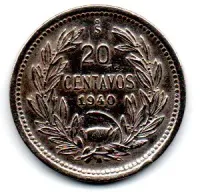 Chile - 1940 - 20 Centavos - Polida
