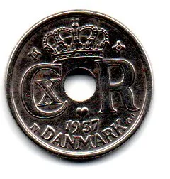 Dinamarca - 1937 - 10 Ore - Polida