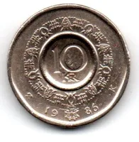 Noruega - 1986 - 10 Kroner - Polida