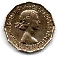 Reino Unido - 1953 - 3 Pence - Polida - Foto 2