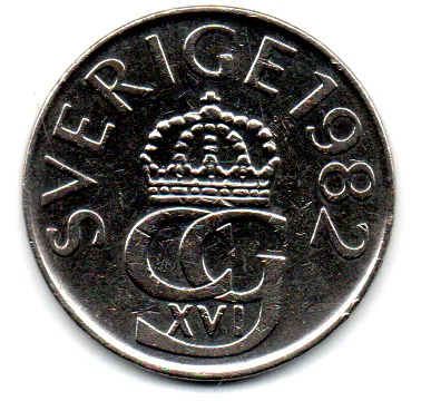 Suécia - 1982 - 5 Kronor - Polida