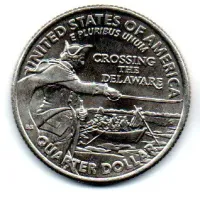 Estados Unidos - 2021D - 25 Cents - Crossing the Delaware - Quarter Dollar