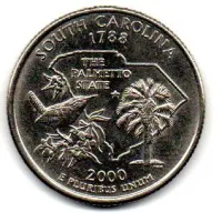 Estados Unidos - 2000D - 25 Cents - South Carolina - State Quarter Dollar - MBC