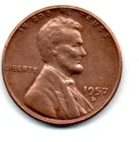 Estados Unidos - 1957D - 1 Cent