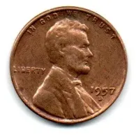 Estados Unidos - 1957D - 1 Cent