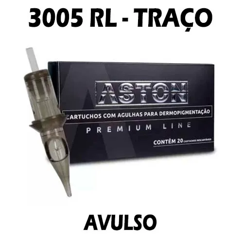 Cartucho Aston Machine PREMIUM LINE TRAÇO 1005RL 0.30mm - Avulso