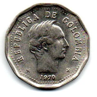 Colômbia - 1970 - 50 Centavos