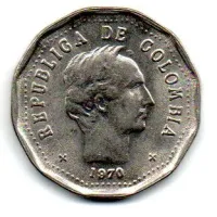 Colômbia - 1970 - 50 Centavos