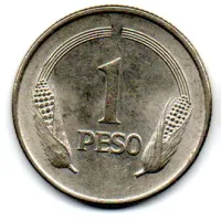 Colômbia - 1977 - 1 Peso - Foto 2