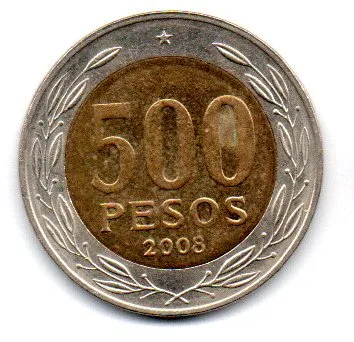 Chile - 2008 - 500 Pesos