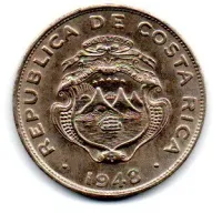 Costa Rica - 1948 - 25 Centimos