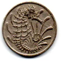 Cingapura - 1974 - 10 Cents - C/ Mossa - Foto 2