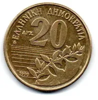 Grécia - 1990 - 20 Drachmai