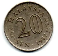 Malásia - 1982 - 20 Sen