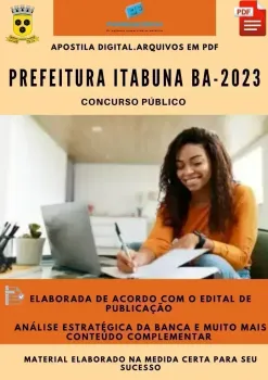 Apostila Prefeitura Itabuna BA Técnico Informática 2023