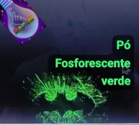 PÓ FOSFORESCENTE AZUL CÉU - Foto 3