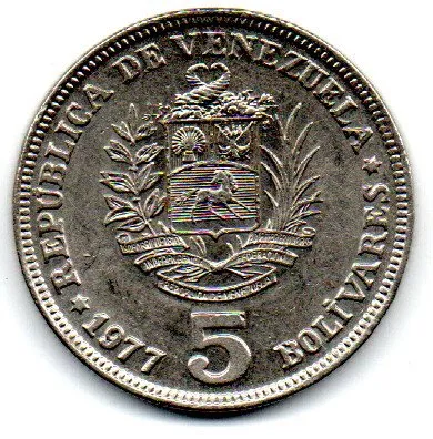 Venezuela - 1977 - 5 Bolívares