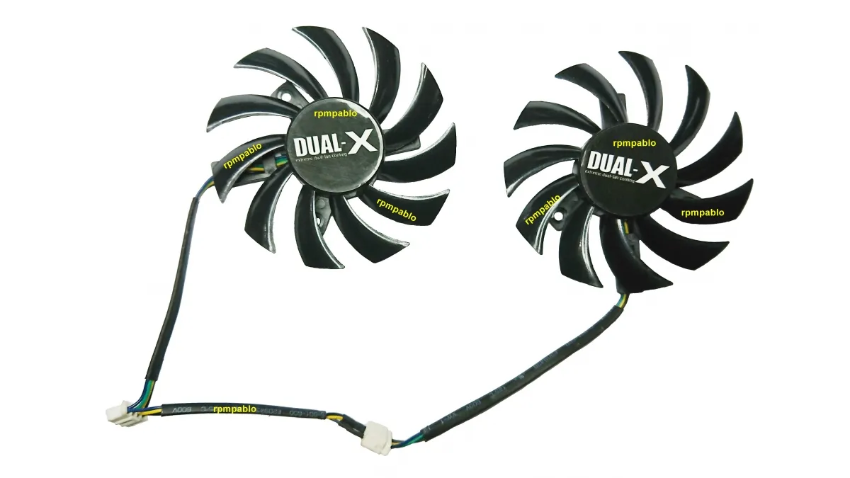 Dual Cooler Fan Para Placa de Vídeo Sapphire HD 6950 
