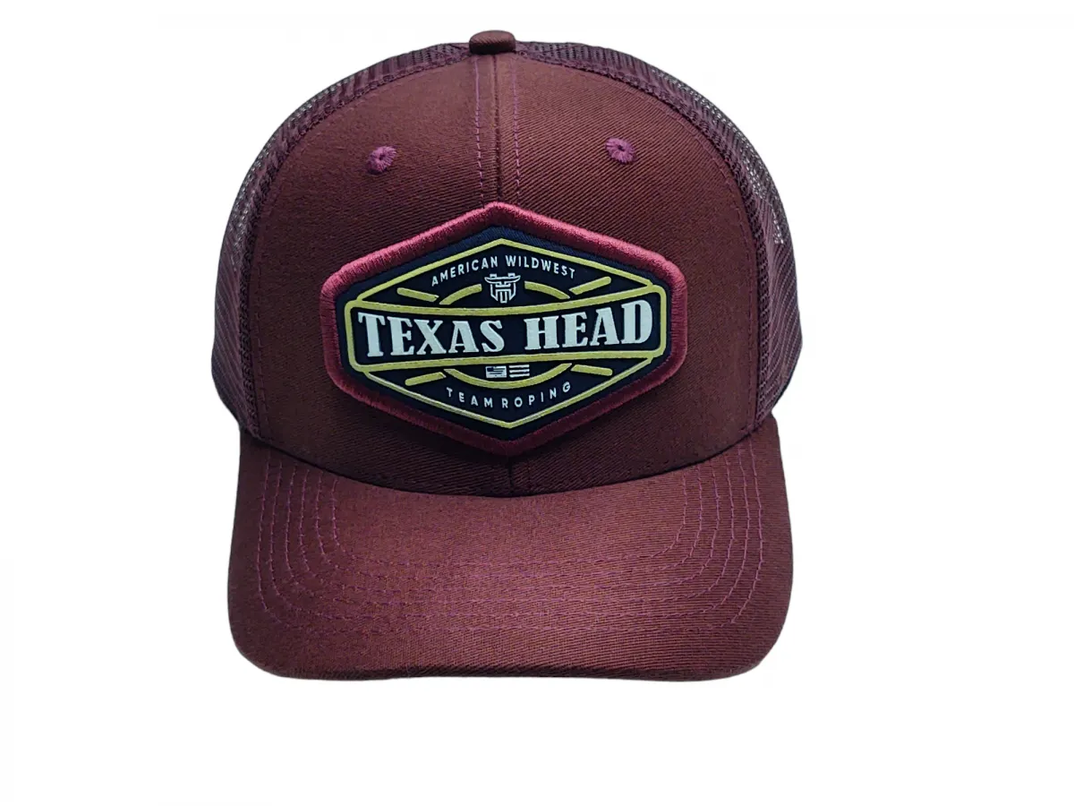 Ref: TH008 - Boné Texas Head Team Roping - Cor Vinho Imagem
