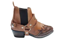 Ref: 0726 - Bota Country Infantil - Cor Pinhão Croco