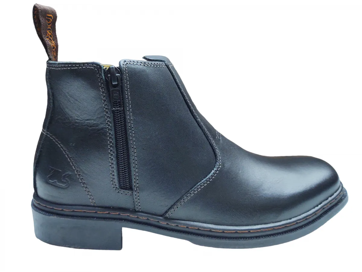 Ref: 53160 - Botina Zebu Zíper - Cor Preto