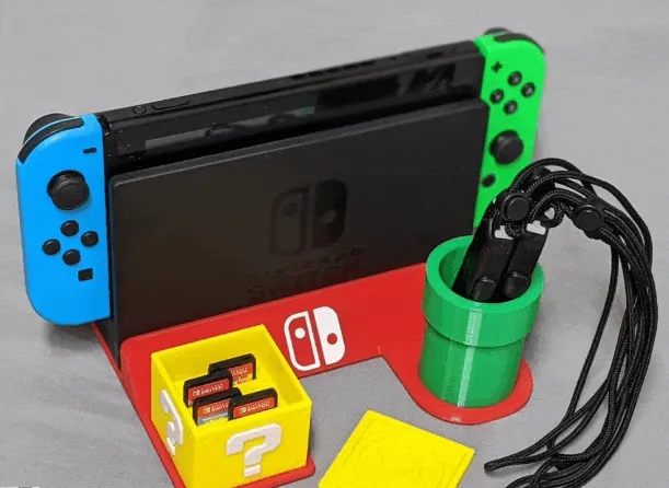 Suporte Para Nintendo Switch Dock Tema Super Mario