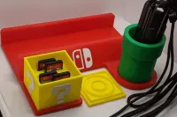 Suporte Para Nintendo Switch Dock Tema Super Mario - Foto 7