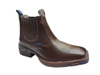 Ref: 2011 - Bota Texana Arpé Cano Curto - Cor Chocolate - Foto 2