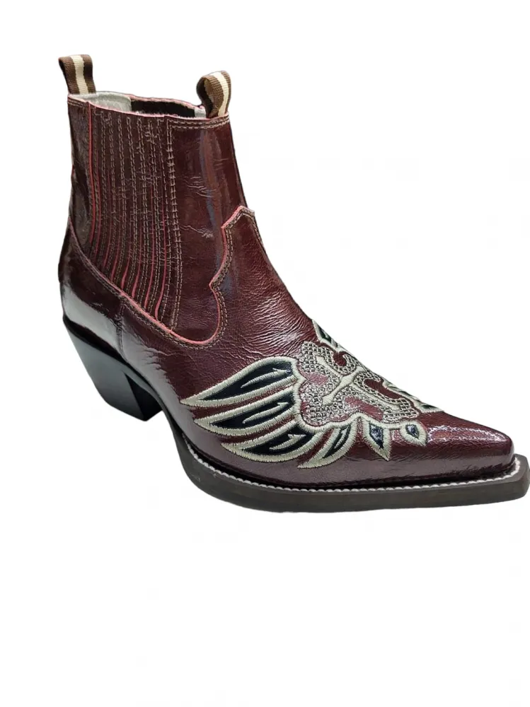 Xadrez Bota Western Masculina Lander Ref: 82084 Bota Country Black