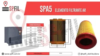 ELEMENTO FILTRANTE AR SPA5