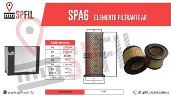 ELEMENTO FILTRANTE AR SPA6