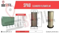 ELEMENTO FILTRANTE AR SPA8