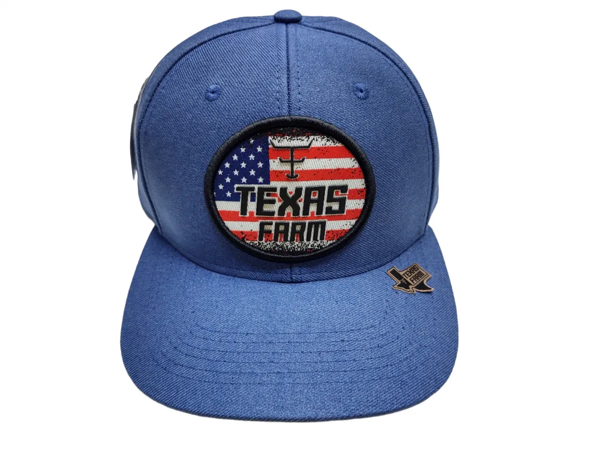 Ref: TF 441 - Boné Country Texas Farm U.S.A - Cor Azul Jeans