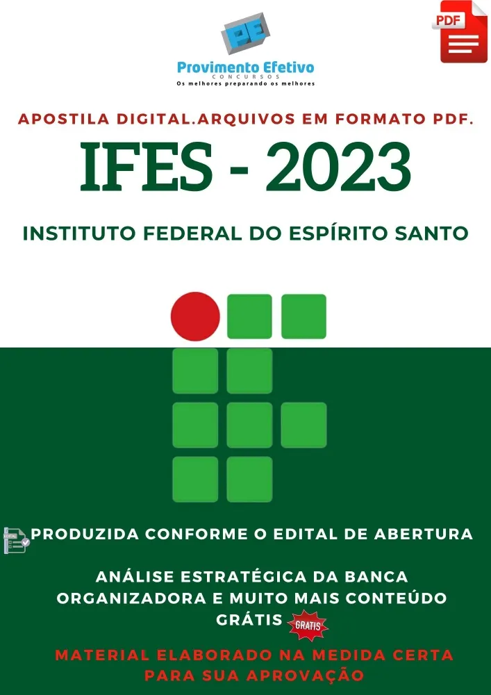 Apostila IFES Assistente Administração Prova 2023