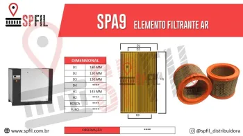 ELEMENTO FILTRANTE AR SPA9
