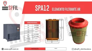 ELEMENTO FILTRANTE AR SPA12