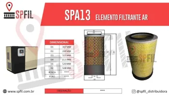 ELEMENTO FILTRANTE AR SPA13