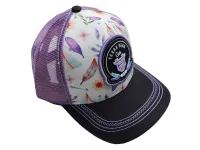 Ref: TH31 - Boné Texas Head Feminino - Cor Branco Florido Aba Preta. - Foto 2