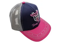Ref: TH30 - Boné Texas Head Feminino - Cor Azul Marinho Aba Rosa - Foto 2