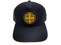 Ref: TH03 - Boné Texas Head Medalhão de São Bento - Cor Preto