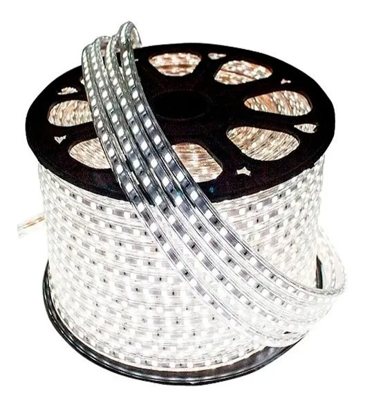 Mangueira Fita de LED Chata Rolo 100mts Branca Fria  Imagem