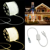 Mangueira Fita de LED Chata Rolo 100mts BRANCA MORNA 4000K - Foto 14