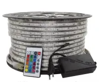 Mangueira Fita de LED Chata Rolo 100mts COLORIDA - Foto 3