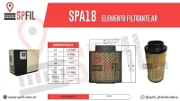 ELEMENTO FILTRANTE AR SPA18