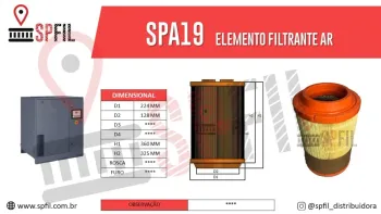 ELEMENTO FILTRANTE AR SPA19