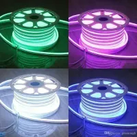 Mangueira Neon LED Rolo 100mts Ambar - Foto 4