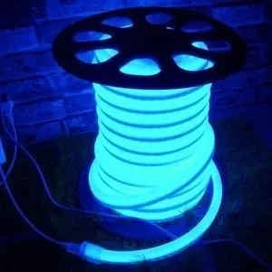 Mangueira Neon LED Rolo 100mts Azul Ciano Imagem